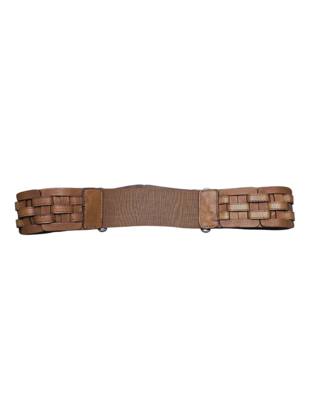 Brown Woven Leather Belt 36-40